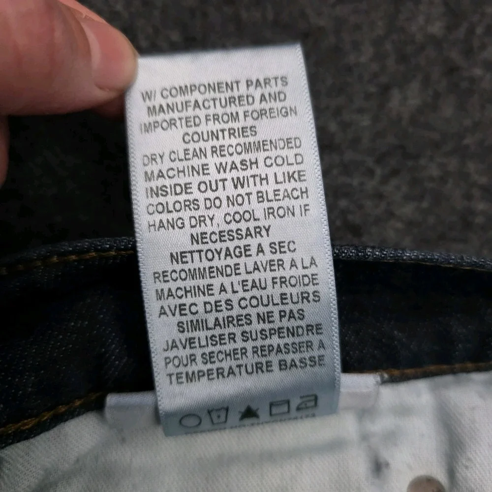 Joes Jeans Mens 32  Blue Savile Row Straight Slim‎ Mid Rise Whiskered Dark Wash